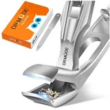 luxuskollektion Nagelknipser Winkelkopf für Senioren Premium Stahl Silber mit