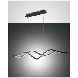 Fabas Luce Sinuo 2-flg. 36W 60 cm rechteckig schwarz
