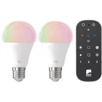 EGLO LED-Leuchtmittel E27 Glühlampenform 2er Set und Fernbedienung 9
