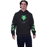 Fox Hoodie Schwarz/Grün L