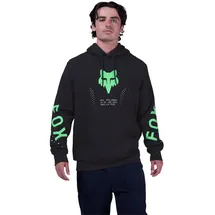 Fox Hoodie Schwarz/Grün L