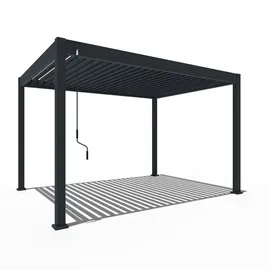 Weide Classic Pergola Voll Aliminium 3 x 4 m anthrazit 