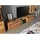 Massivmoebel24 New Amsterdam TV-Lowboard 260 cm Beige Massivholz