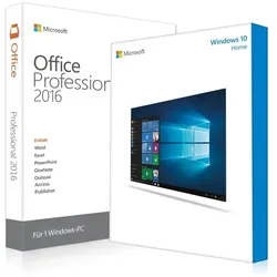 Windows 10 home + Office 2016 Professional