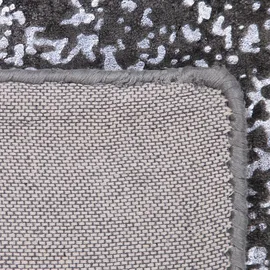 Beliani Teppich Esel Silber 160 x 230 cm