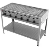 ChattenGlut, Gasgrill, Gasbräter 6-flammig mit Einzelne Edelstahlstäbe als Rost (27 kW)