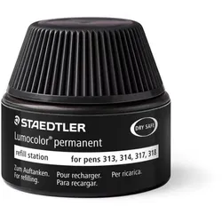 STAEDTLER Nachfülltinte Lumocolor permanent, schwarz, Inhalt: 15 ml