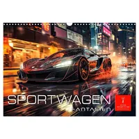 Calvendo Sportwagen Fantasien (Wandkalender 2026 DIN A3 quer), CALVENDO
