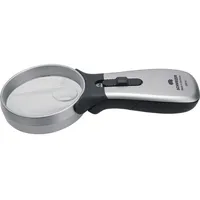 Schweizer Handleuchtlupe Tech-Line CLASSIC Vergr.2x/4x LED Linsen-D.70/20mm