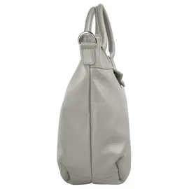 Samantha look Henkeltasche, echt Leder, Made in Italy grau