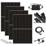 venturama solar Balkonkraftwerk 1600W mit 4 PV Modulen JA Solar und Hoymiles