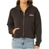 Rip Curl Lay Day Relaxed Zip Through Sweatjacke Herren Schwarz S