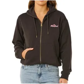 Rip Curl Lay Day Relaxed Zip Through Sweatjacke Herren Schwarz S