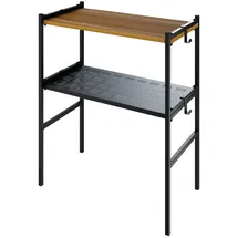 letti moderni Blumentreppe 60 x 32 cm Schwarz/Walnuss