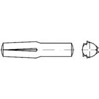 Industrial Quality Supplies DIN 1474 Steckkerbstift, ST 2,5x12 HP