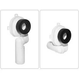 Vigour DERBY Urinal Zulauf verdeckt mit SoftClose Deckel, Ablaufgarnitur und Zulaufgarnitur