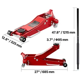 Vevor Rangierwagenheber Aluminium 85-515 mm Rot