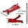 Vevor Rangierwagenheber Aluminium 85-515 mm Rot