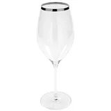 Fink Weißweinglas Platinum - silber-transparent - H. 28cm x B. 9cm
