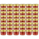 vidaXL Marmeladenglas 110 ml 48 St.