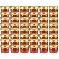 vidaXL Marmeladenglas 110 ml 48 St.