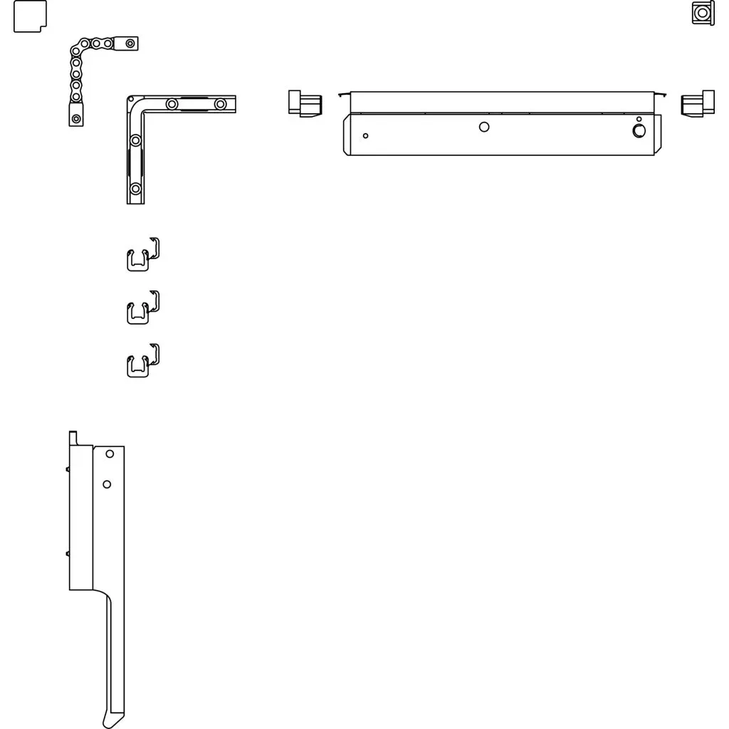 Grundkarton Ventus F 200 -  ohne Handhebel, ohne Flügelstütze / weiß lackiert (RAL 9016 )