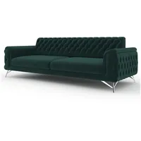 Möbeldreams Chesterfield-Sofa Alina Chesterfield 3-Sitzer Schlafsofa grün