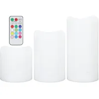 TKSE LED Kerzen, 3 Stück LED Kerzenlicht Timing Multi Modi Elektronische RGB Flammenlose Kerzen mit Fernbedienung für Hochzeit, Geburtstagsfeier