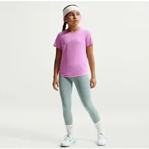 Nike Kinder Unterjacke G NK DF ONE STD SS TOP HBR, Größe M in Pink LT MAGENTA/WHITE