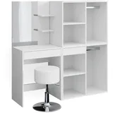 Vicco Schminktisch Isabelle + Hocker und Schrank