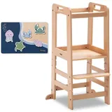 hauck Kinderstuhl Learn N 46 x 54 x 90,50 cm Buche massiv beige