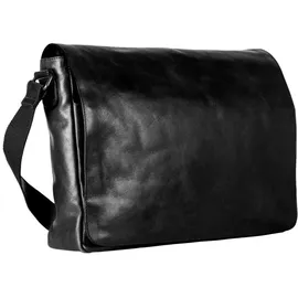 LEONHARD HEYDEN Cambridge Messenger Leder 38 cm Laptopfach schwarz