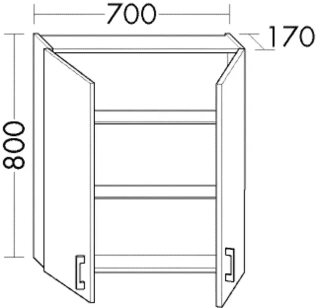 Burgbad Hängeschrank Sys30 PG3 Diago 800x700x170 Sand Matt, OSIY070F3352 OSIY070F3352