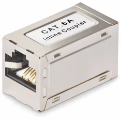 StarTech.com Shielded RJ45 Coupler, Inline Cat6a Coupler, F/F - Netzwerkkoppler