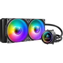 Azza LCAZ-240C-ARGB, Flüssigkeitskühlung, 12 cm, 54 cfm, Schwarz