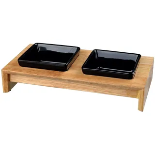 Trixie Napf-Set, Keramik/Holz - 200 ml