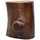 MiaMöbel Sitzhocker Timber höhenverstellbar Massivholz, Metall 40 x 40 x 40 cm Braun