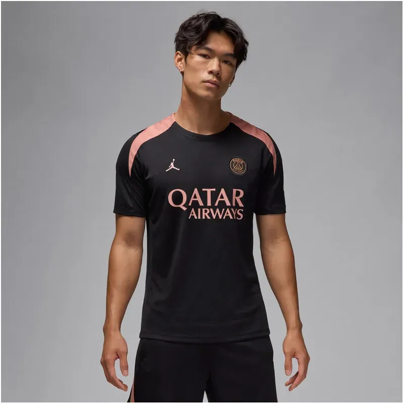 NIKE Paris Saint-Germain Dri-FIT Strike kurzarm Ausweichshirt Herren 013 - black/black/rust pink/mtlc red bronze M