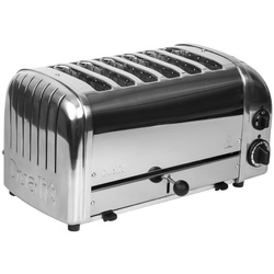 Dualit Toaster 6 Edelstahl + Chrom
