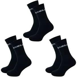 O'Neill Unisex Sportsocken 3-Pack Schwarz 43-46