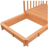 vidaXL Holzsandkasten mit Dach Blau
