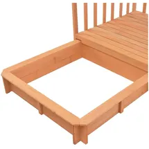 vidaXL Holzsandkasten mit Dach Blau