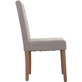 Mendler Esszimmerstuhl Littau Stoff hellgrau 6er Set