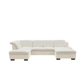 Lounge Collection Wohnlandschaft Chenille 3-Sitzer Grau