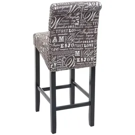 Mendler Barhocker HWC-C33  grau