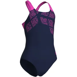 Arena Kikko Swim Pro Back Badeanzug Blau/Pink 140