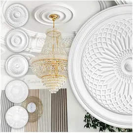 HEXIM Perfect Stuckrosette HEXIM Weiß 2 St. Ø 55,9 cm