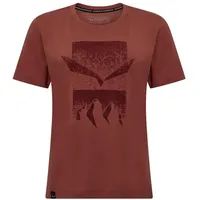 Salewa Eagle 3cime Kurzarm-t-shirt - Etruscan Red - M