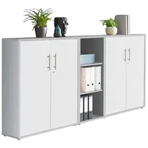 moebel-dich-auf TABOR 8 Büroschrank 0,8 x 0,4 x 1,8 grau