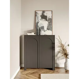 MID.YOU Highboard 100 x 117 x 35 cm Schwarz